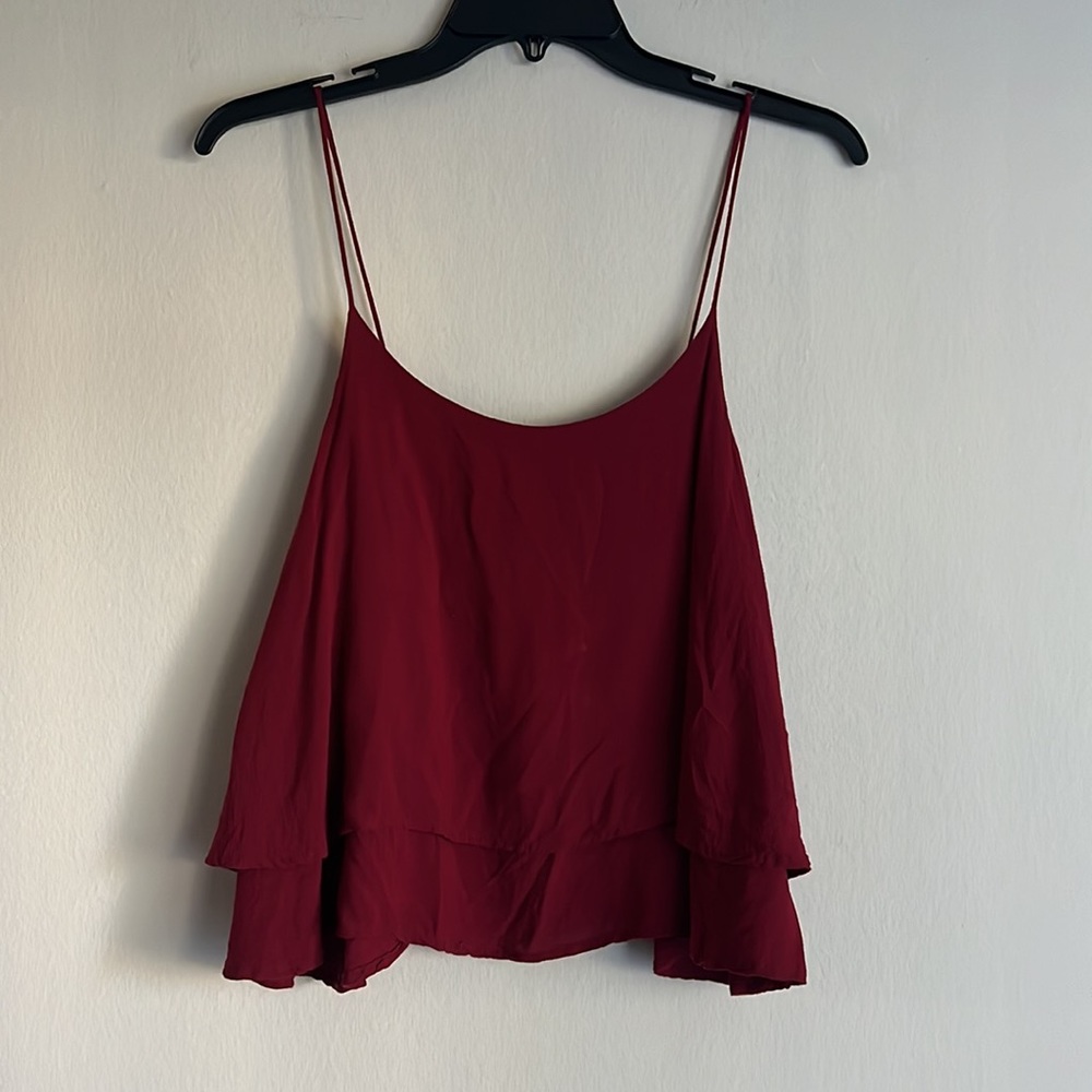 ⭐️ Lace Up Back Crop Top